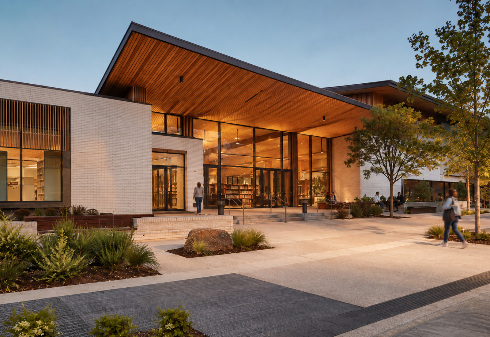 Cootamundra Library and Learning Centre with warm timber, glass, and public civic space